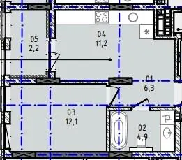 ЖК Nova City — 36.7 м²