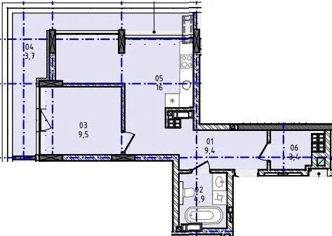 ЖК Nova City — 46.9 м²