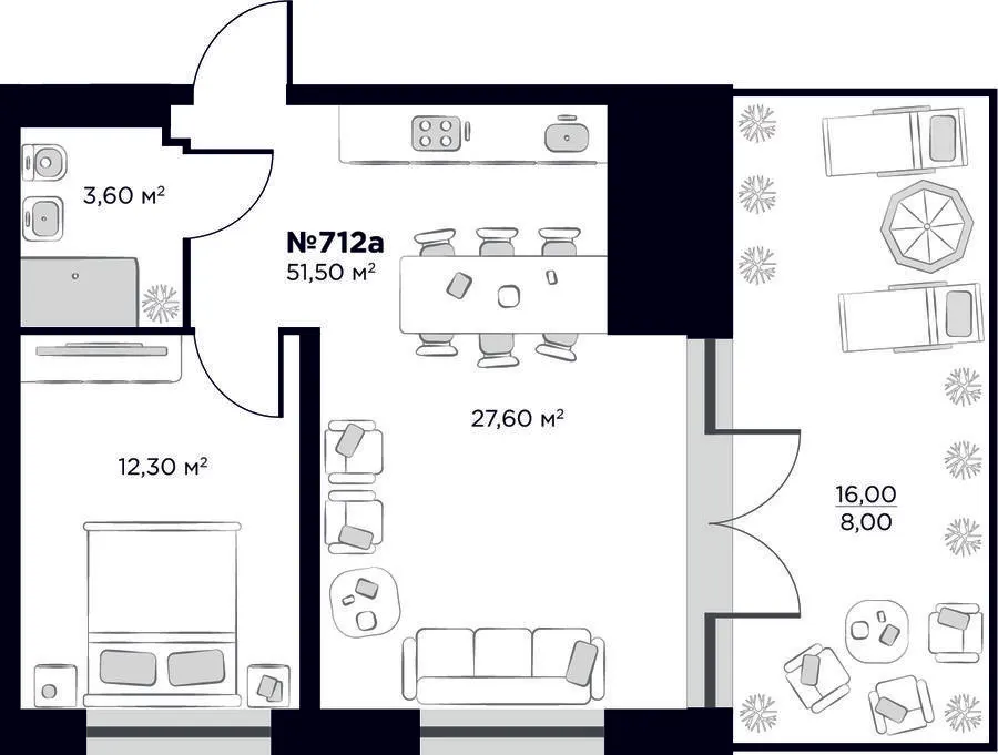 LEV LIFESTYLE HOTEL — 51.5 м²