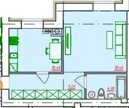 ЖК Видовий — 43 м²