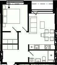 Олімпійський White — 39.8 м²
