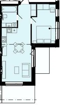 Олімпійський White — 48.5 м²
