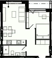 Олімпійський White — 39.9 м²