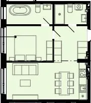 Олімпійський White — 47.6 м²