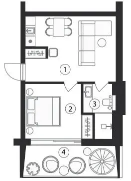Апарт-готель SKOGUR — 72.1 м²