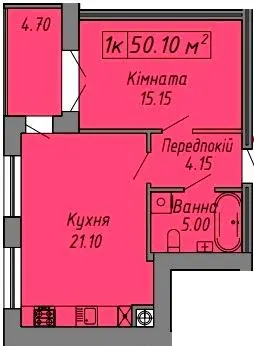 ЖК СКАНДИНАВІЯ — 50.1 м²