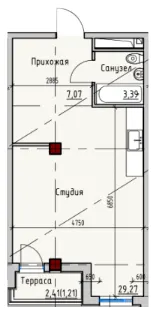ITown ART Apartments — 40.7 м²