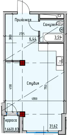 ITown ART Apartments — 42.6 м²