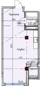 ITown ART Apartments — 42.7 м²