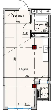 ITown ART Apartments — 43.5 м²