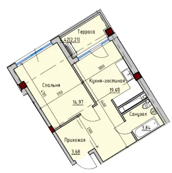 ITown ART Apartments — 44 м²