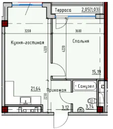 ITown ART Apartments — 45 м²