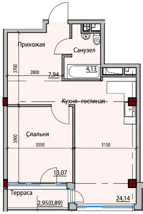 ITown ART Apartments — 51.1 м²