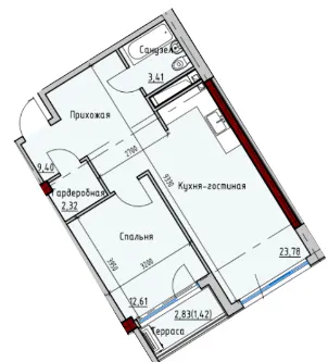 ITown ART Apartments — 53.2 м²