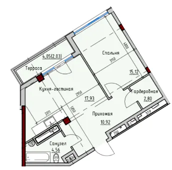 ITown ART Apartments — 53.3 м²