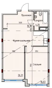 ITown ART Apartments — 56.6 м²