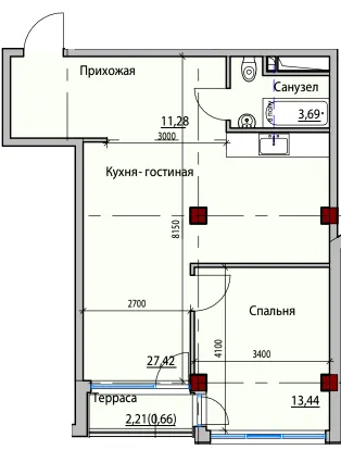 ITown ART Apartments — 57.2 м²
