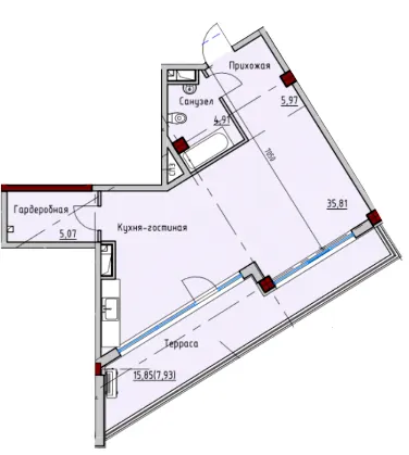 ITown ART Apartments — 57.6 м²