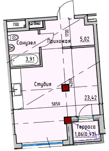 ITown ART Apartments — 33.3 м²