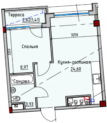 ITown ART Apartments — 39 м²