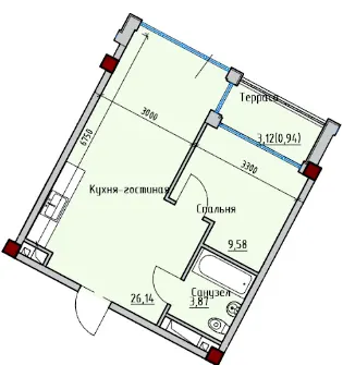 ITown ART Apartments — 40.4 м²