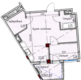 ITown ART Apartments — 45.5 м²