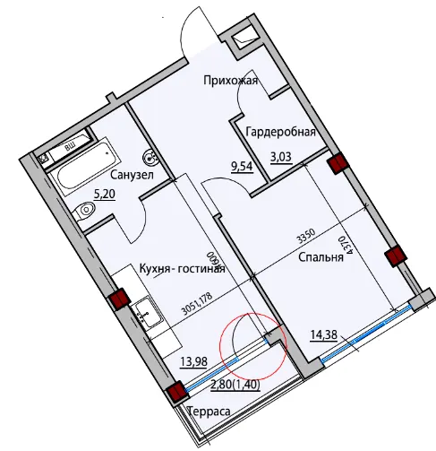 ITown ART Apartments — 47.5 м²