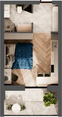 ЖК Kvitka Residence — 32.9 м²