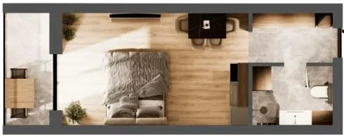 ЖК Kvitka Residence — 35.8 м²