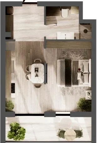 ЖК Kvitka Residence — 37 м²