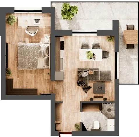 ЖК Kvitka Residence — 56.2 м²
