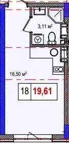 ЖК LIBERTY PARK — 19.6 м²