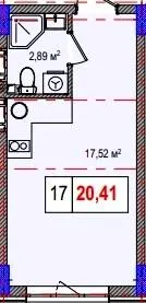 ЖК LIBERTY PARK — 20.4 м²