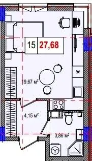 ЖК LIBERTY PARK — 27.7 м²