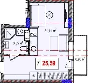 ЖК LIBERTY PARK — 25.6 м²