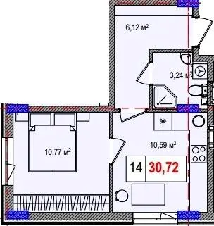 ЖК LIBERTY PARK — 30.7 м²