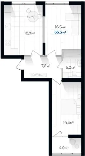 ЖК Senat — 66.5 м²