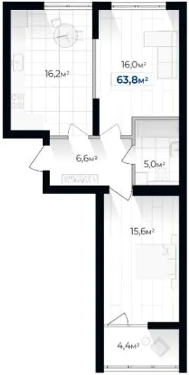 ЖК Senat — 63.8 м²