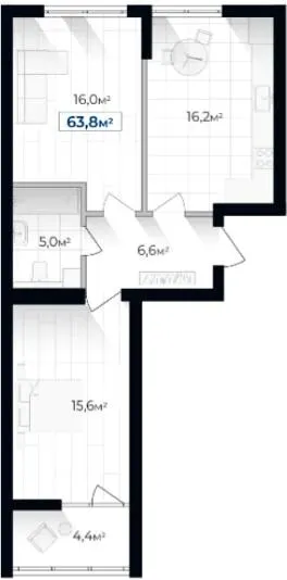 ЖК Senat — 63.8 м²