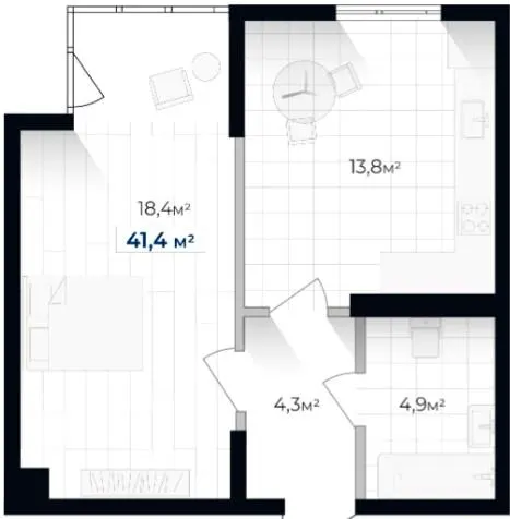 ЖК Senat — 41.4 м²