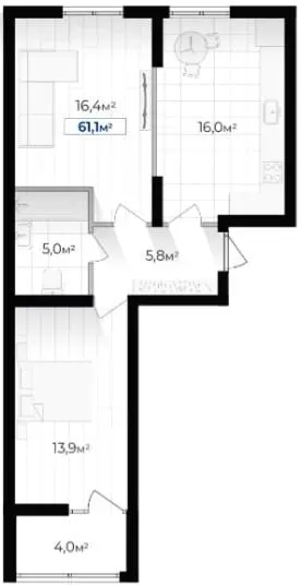 ЖК Senat — 61.1 м²