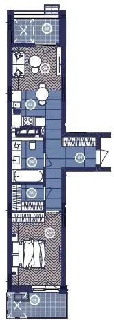 ЖК Dnipro Island — 52.1 м²