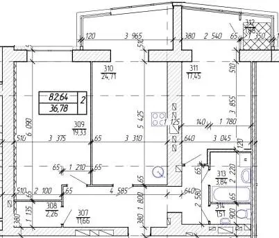 вул. Пирогова, 23а — 82.6 м²