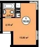 ЖК Aura Park — 18.6 м²