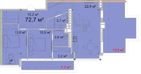 ЖК Сокіл — 99.5 м²