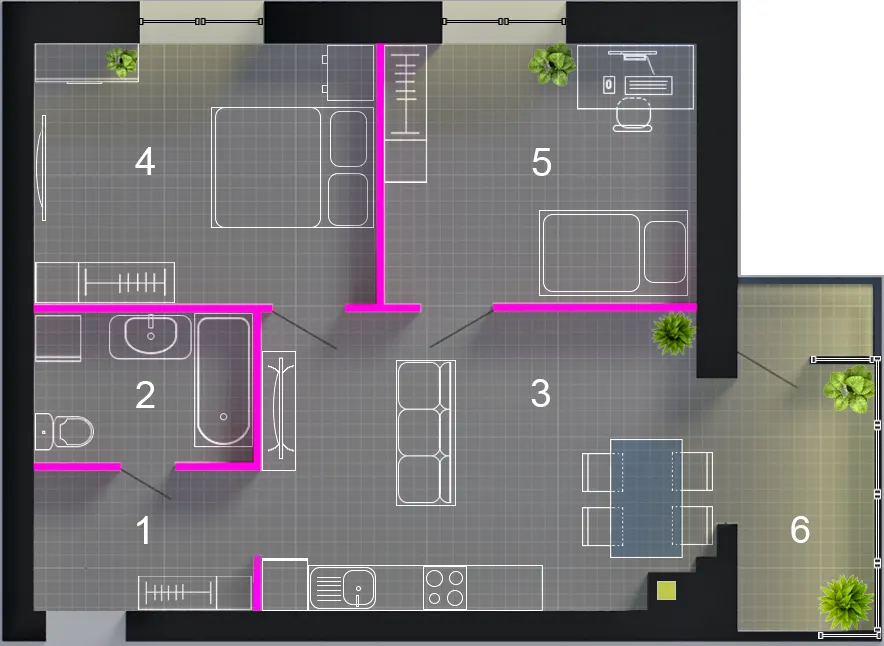 ЖК Київський — 59.4 м²