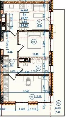 ЖК Perfect House — 64.3 м²