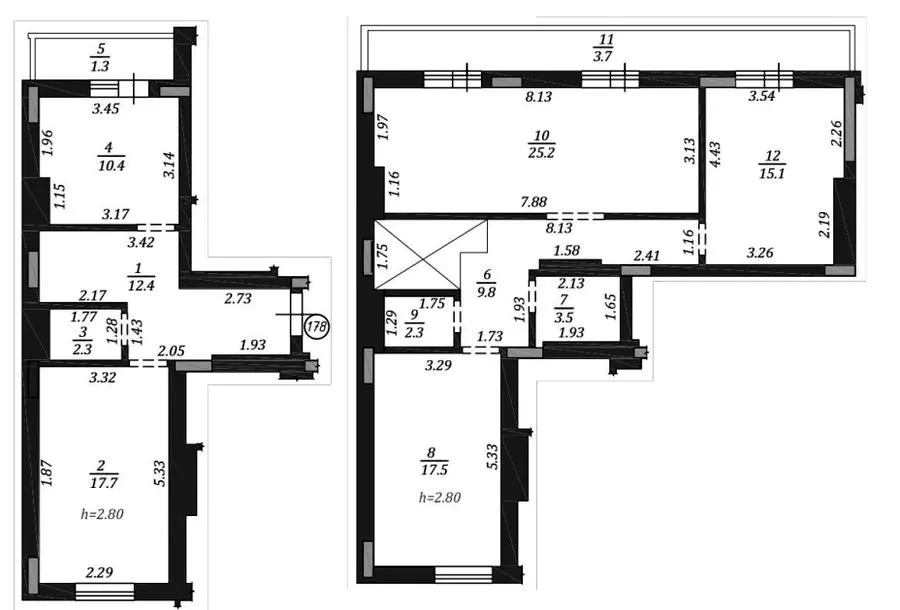 ЖК Q-4 "Quoroom Avenue" — 121.2 м²