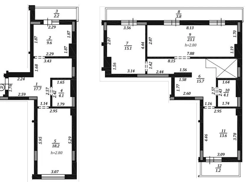 ЖК Q-4 "Quoroom Avenue" — 128.4 м²