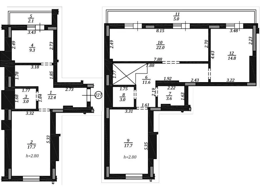 ЖК Q-4 "Quoroom Avenue" — 122.2 м²